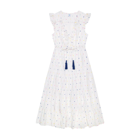 Giselle Women's Maxi Dress Confetti Swiss Dot