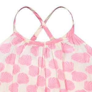 Mini Chantal Girl's Sundress Shell Beach Pink