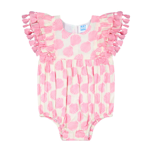 Anna Baby Romper Shell Beach Pink