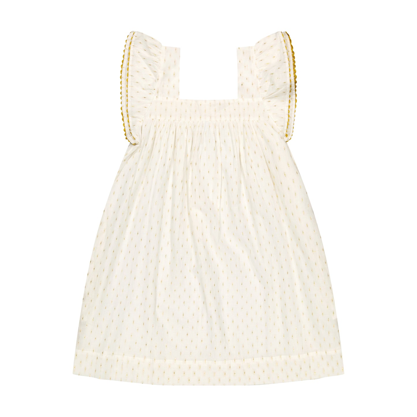 Mini  Sandrine  Women's Dress Gold Dobby