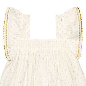 Mini  Sandrine  Women's Dress Gold Dobby