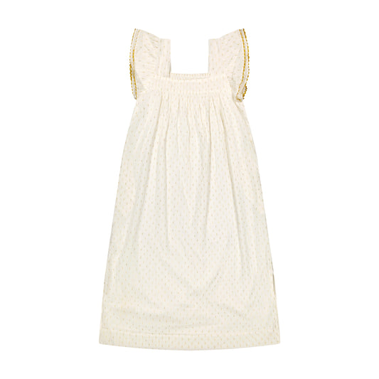 Maxi Sandrine Women's Dress Gold Dobby