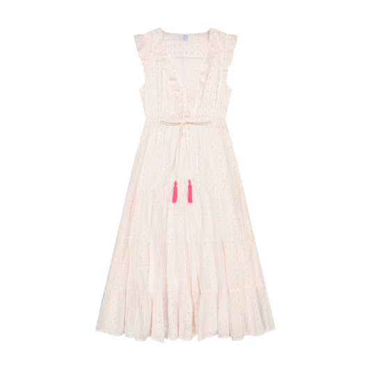 Giselle Women's Maxi Dress Neon Swiss Dot