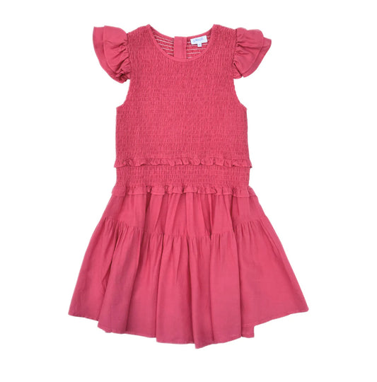 Pleat Melon Ellie Dress