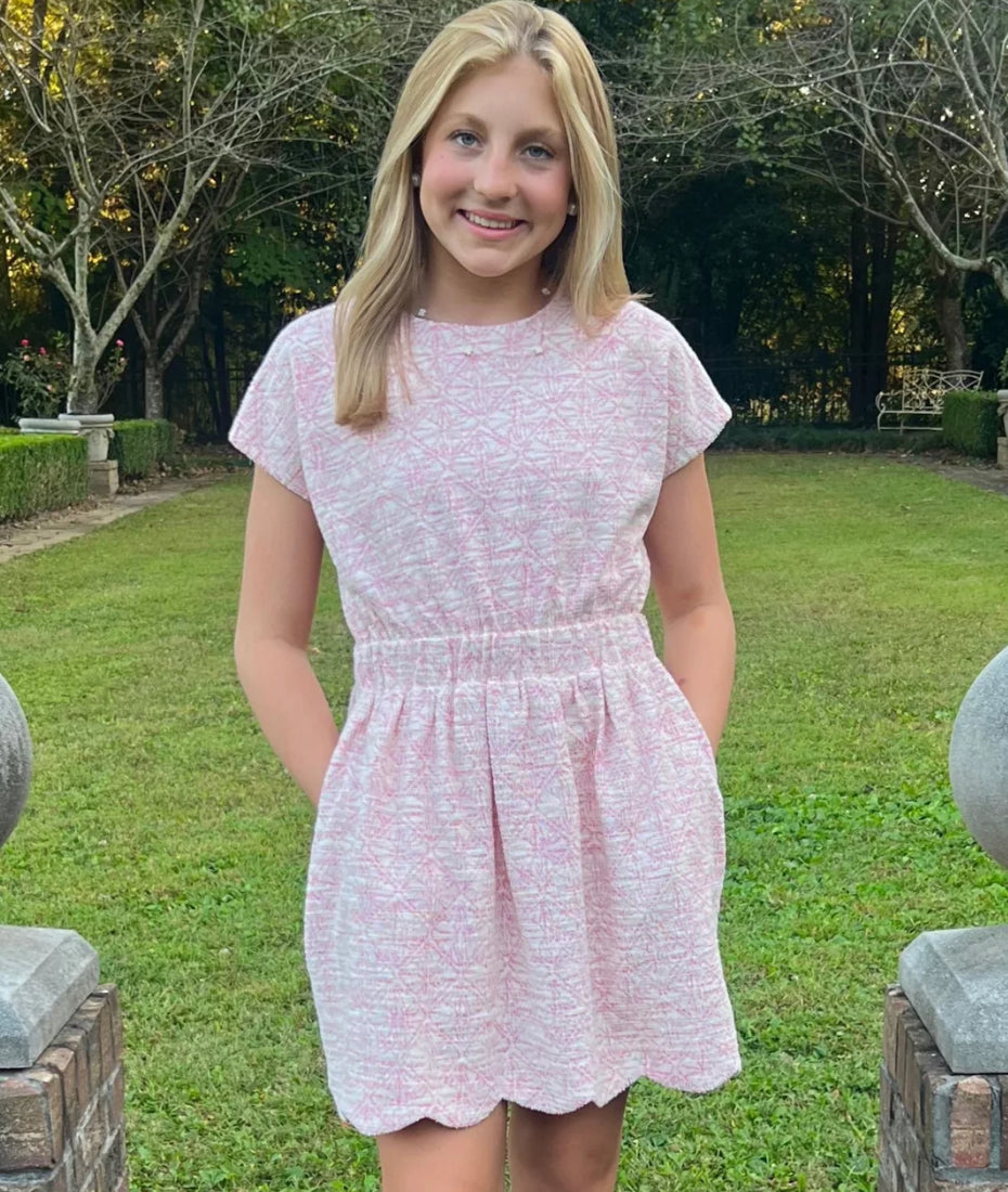 Palm Beach Pink McKenna Jacquard Dress