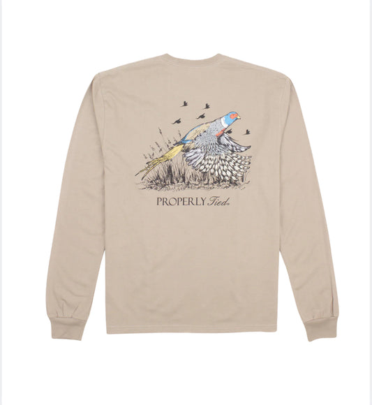 Properly Tied Flying Pheasant Tshirt