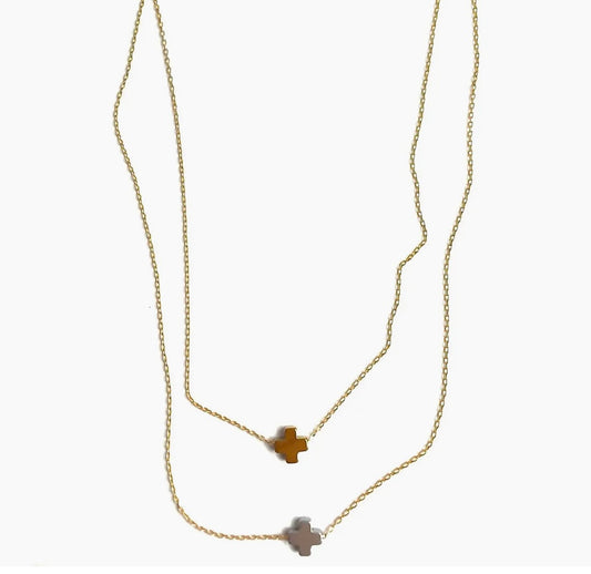 Hematite Cross Necklace