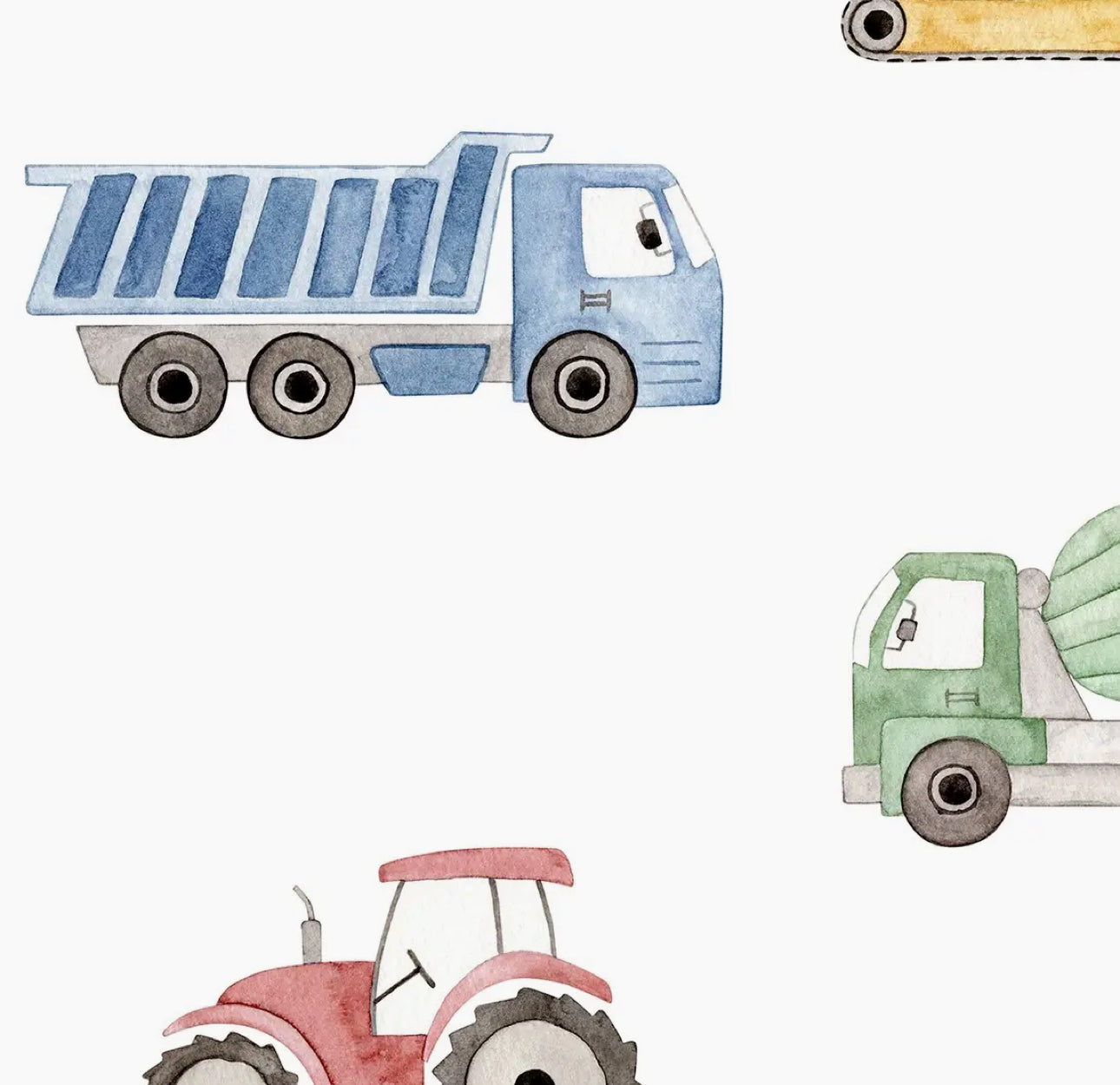 Construction Trucks Bamboo Footie