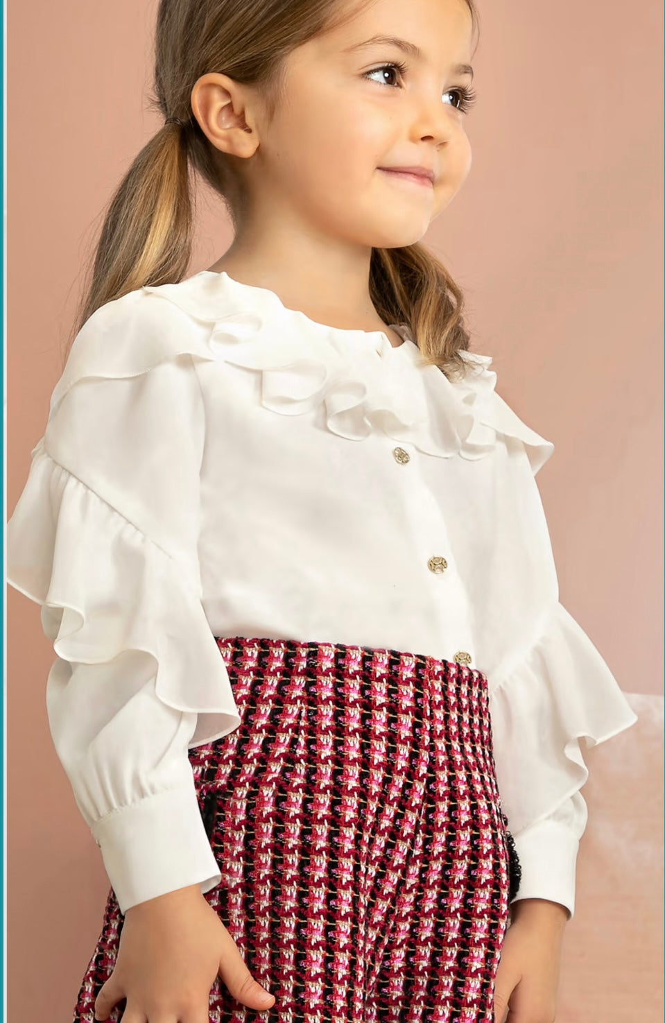 Crudo Long Sleeved Ruffle Top