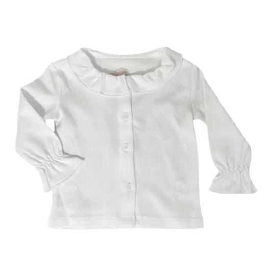 Wentworth White Cooper River Ruffle Shirt