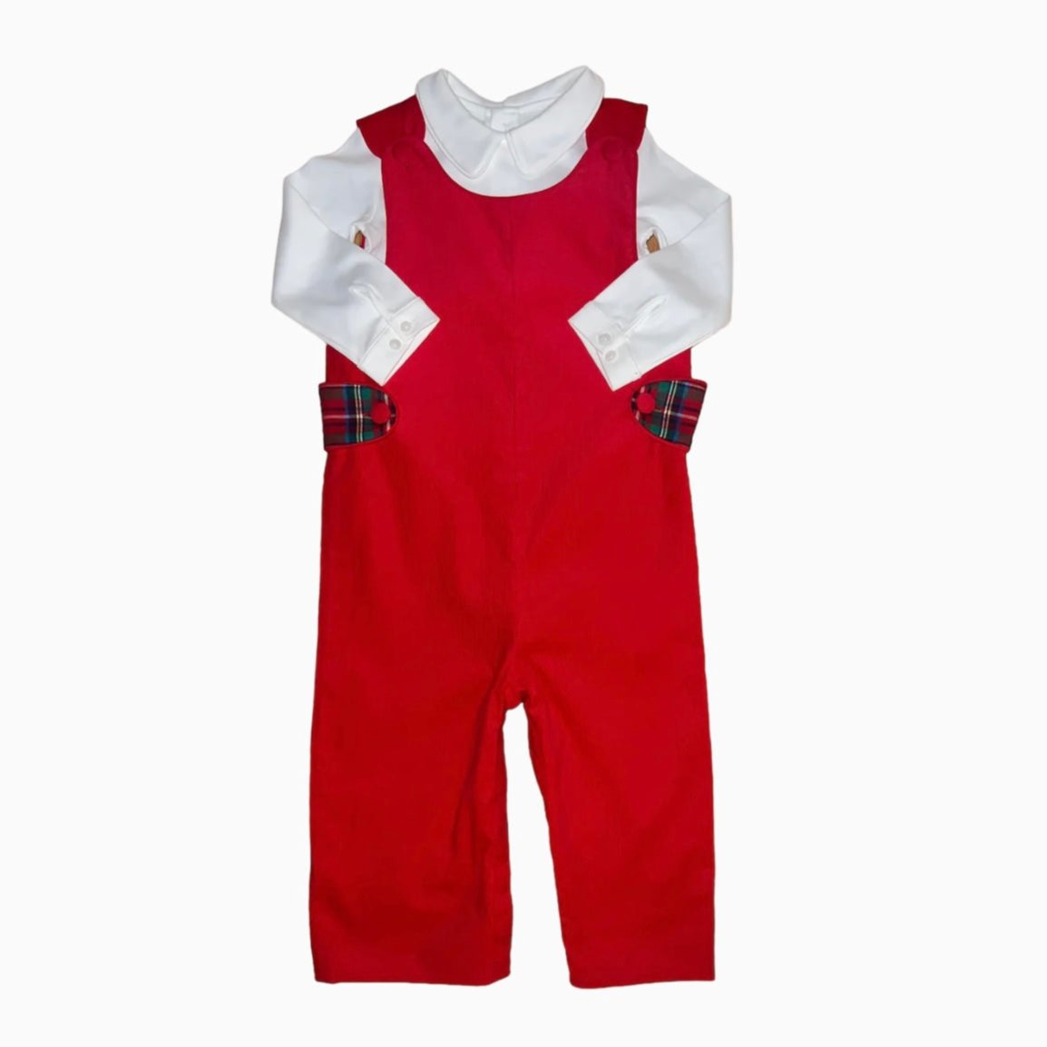 Rutledge Red Liberty Square Longalls