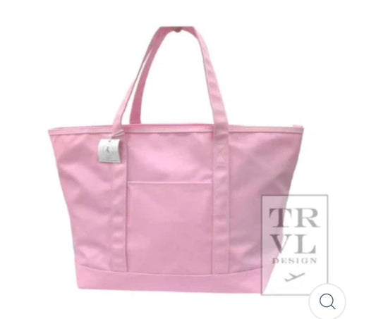 TRVL Design Pink Maxi Canvas Tote
