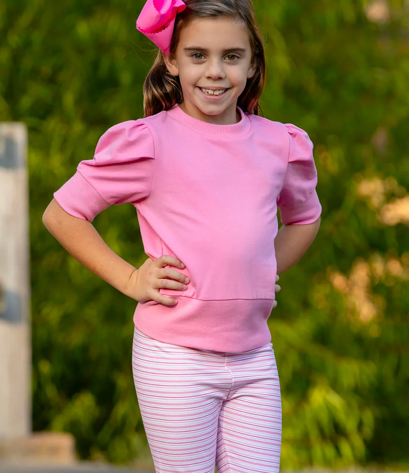 Light Pink Madison Sweatshirt Style Top