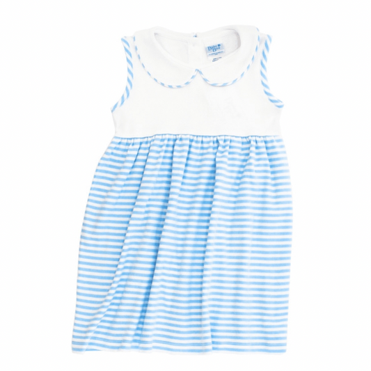 Baby Blue Striped Knit Dress