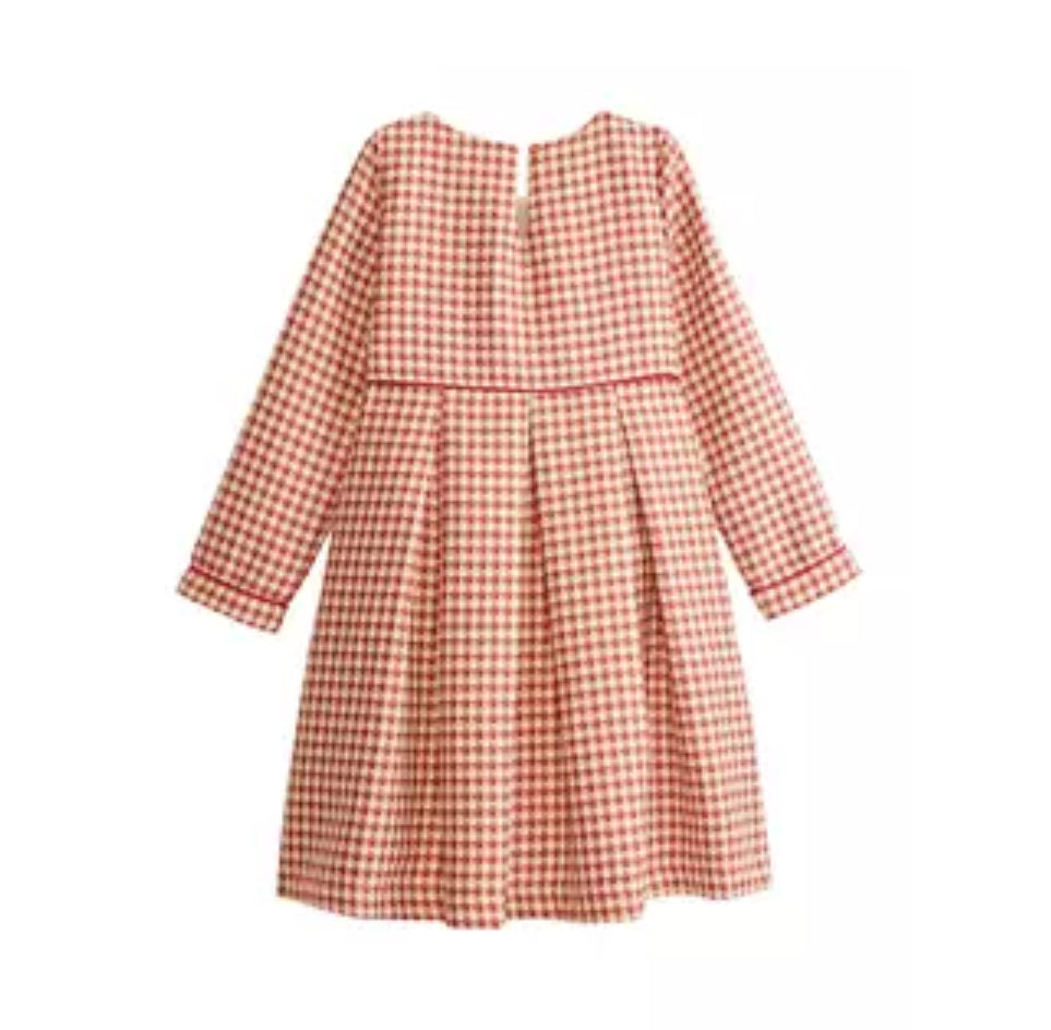 Red Houndstooth Dress