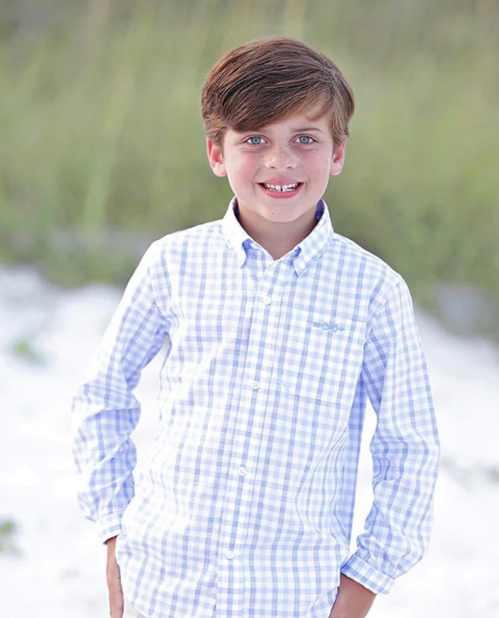 Bowen Arrow Waterfront Park Plaid Button Down