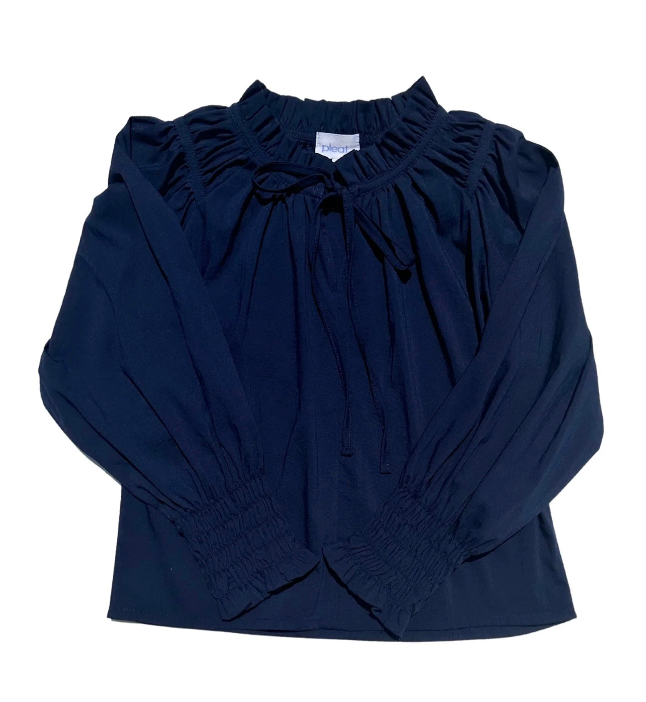 Pleat Navy Blair Top
