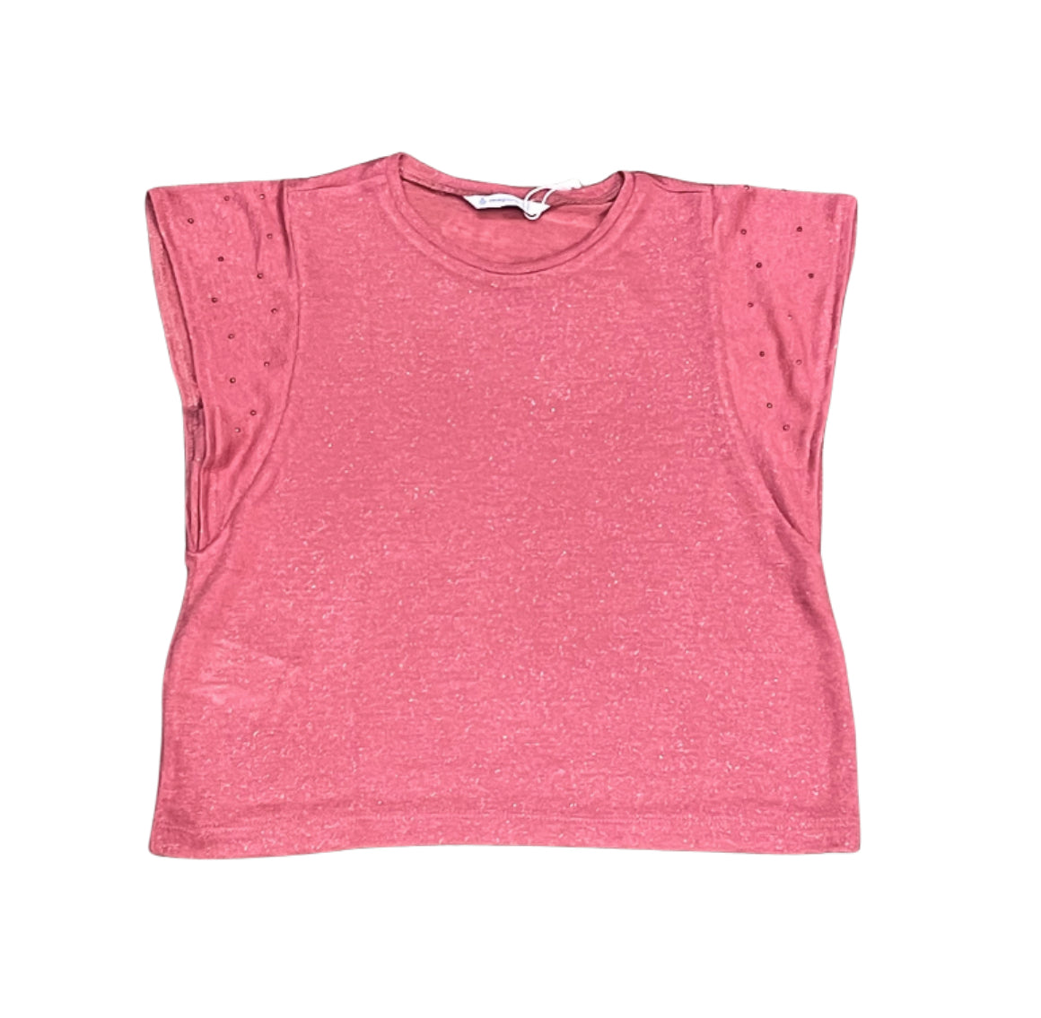 Rose Cap Sleeve Stud Top