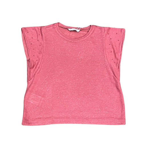 Rose Cap Sleeve Stud Top