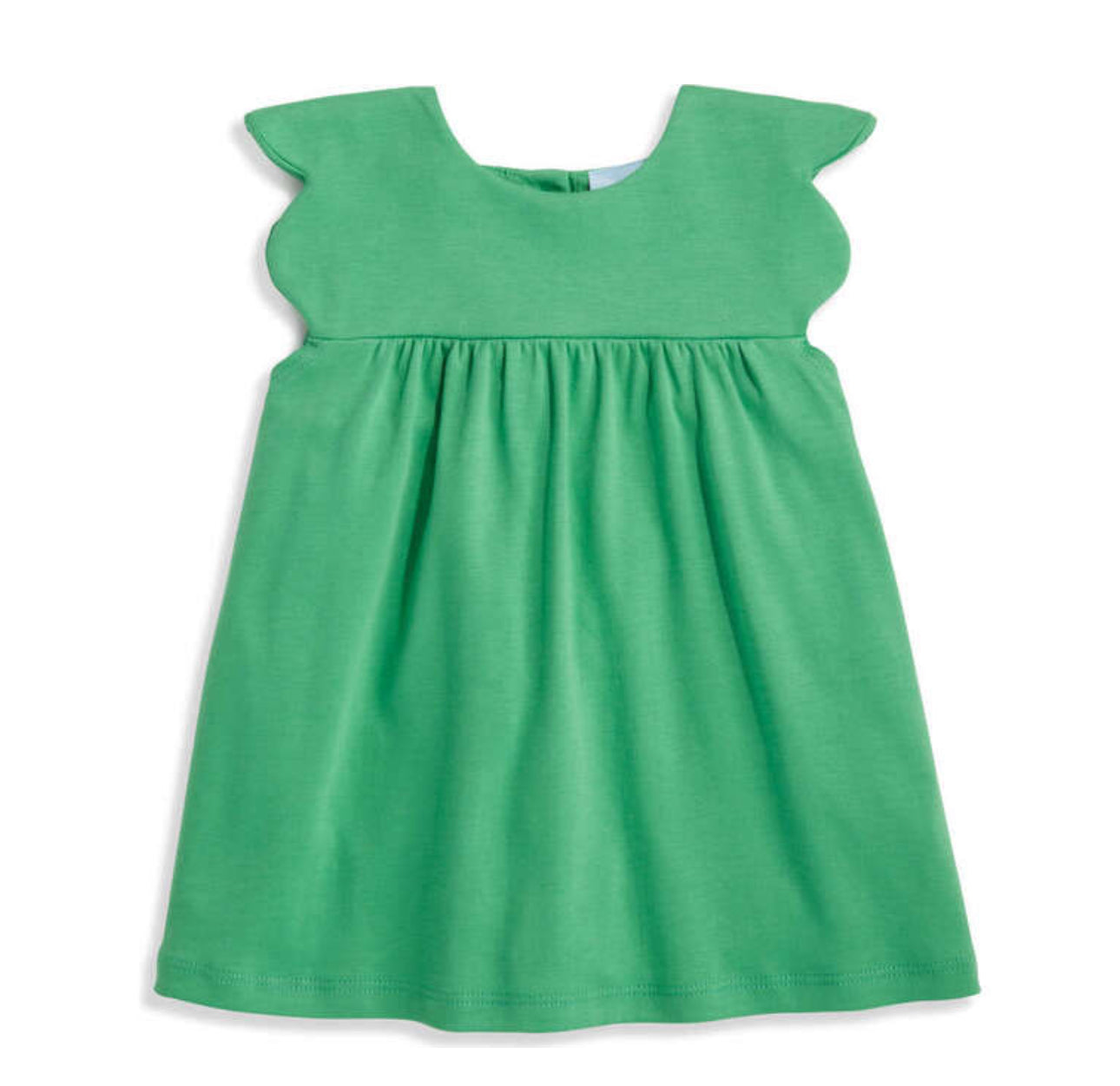 Tatiana Green Scalloped Pima Top