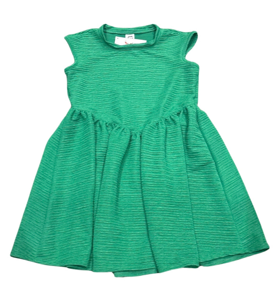 Emerald Green Crinkle Dress