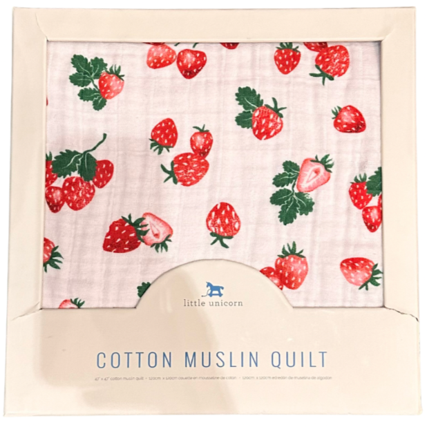 Strawberry Muslin Quilt