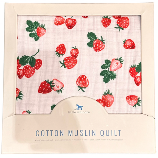 Strawberry Muslin Quilt