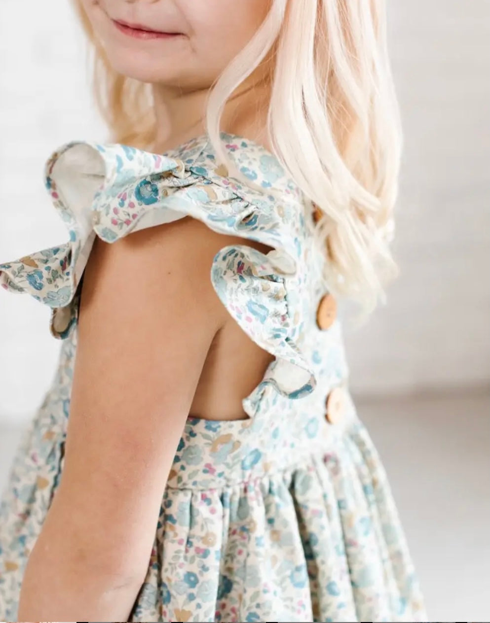 Pond Floral Pinafore Dress