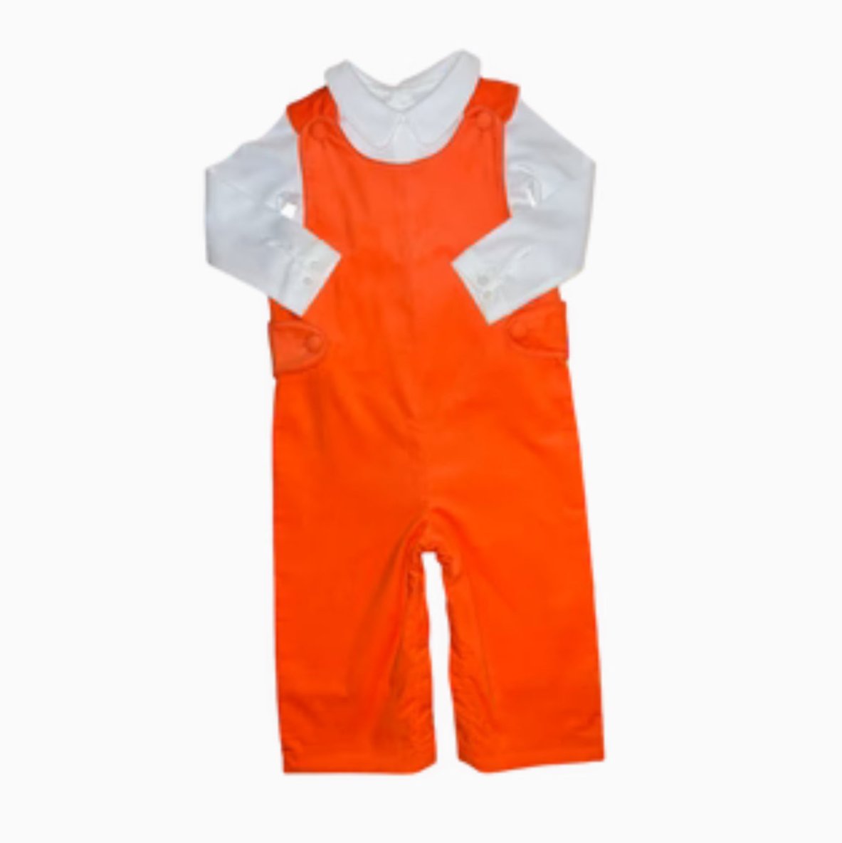 Oyster Point Orange Corduroy Liberty Square Longall