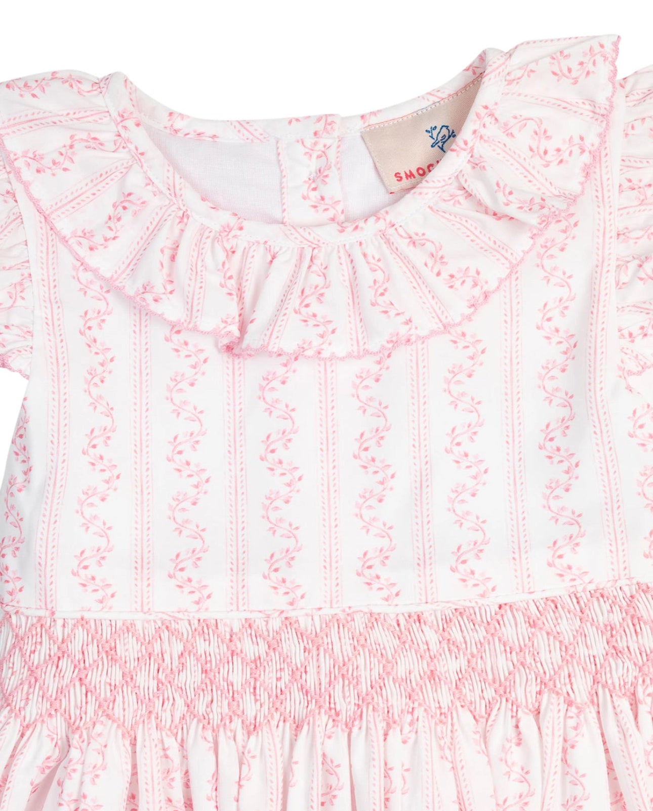 Pink Vine Smocked Bubble