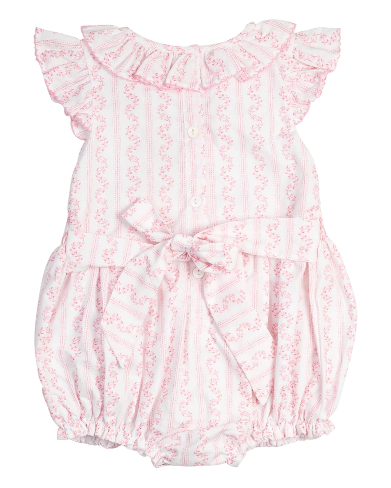 Pink Vine Smocked Bubble
