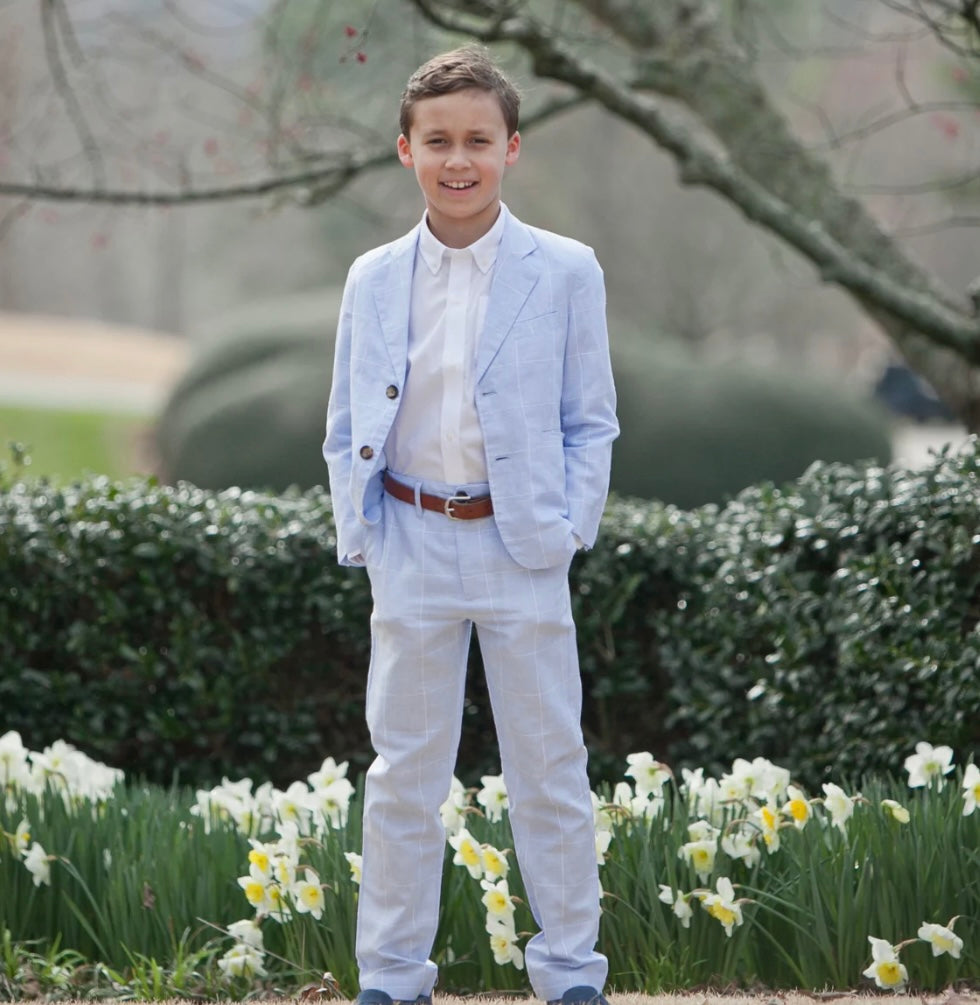 Palmetto Bluff Blue Linen Palmetto Pants