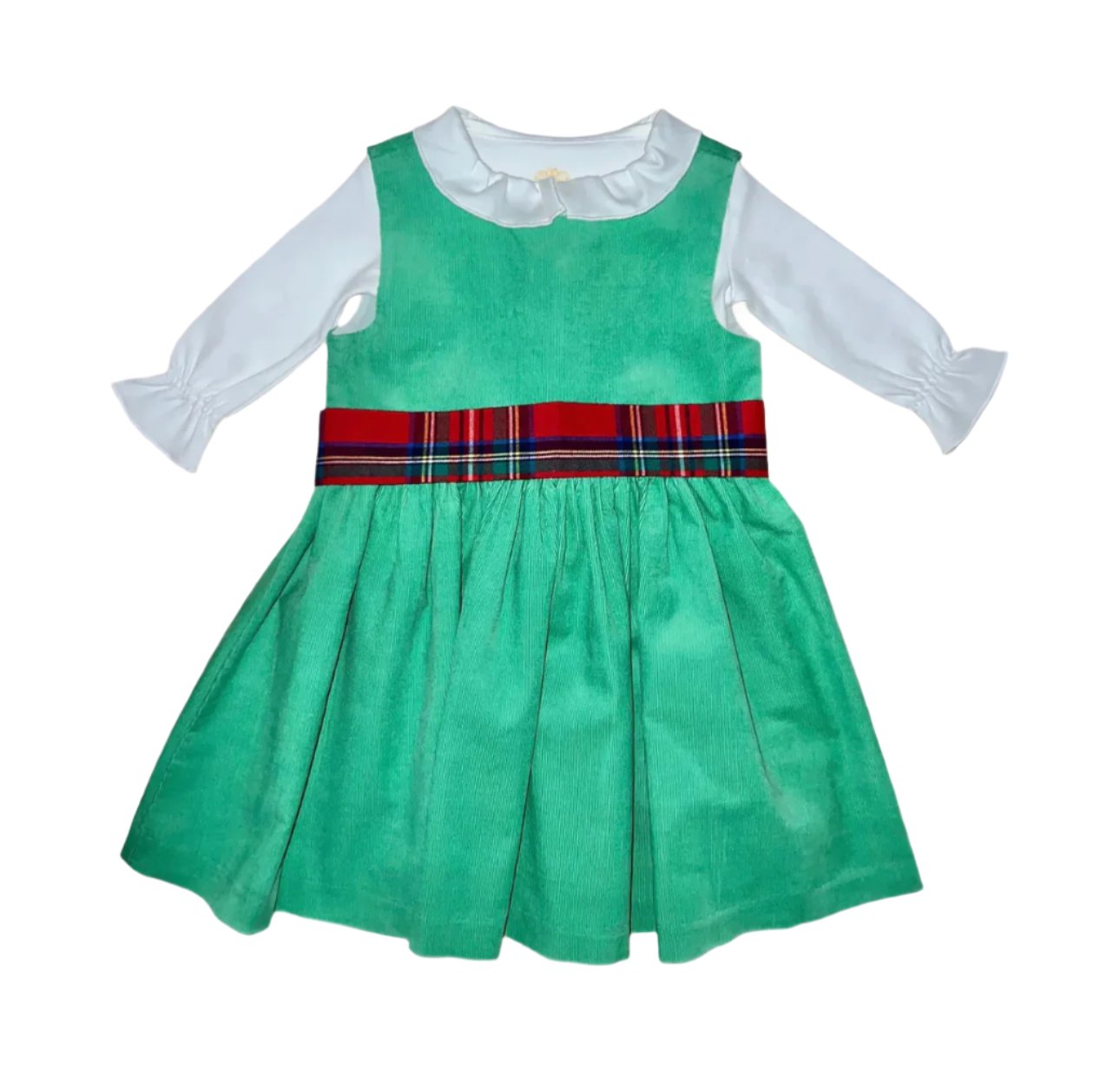 Seagrass Green Corduroy Anna Twirl Dress