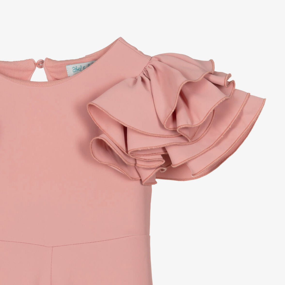 Blush Pink Flutter Sleeve Jumpsuit