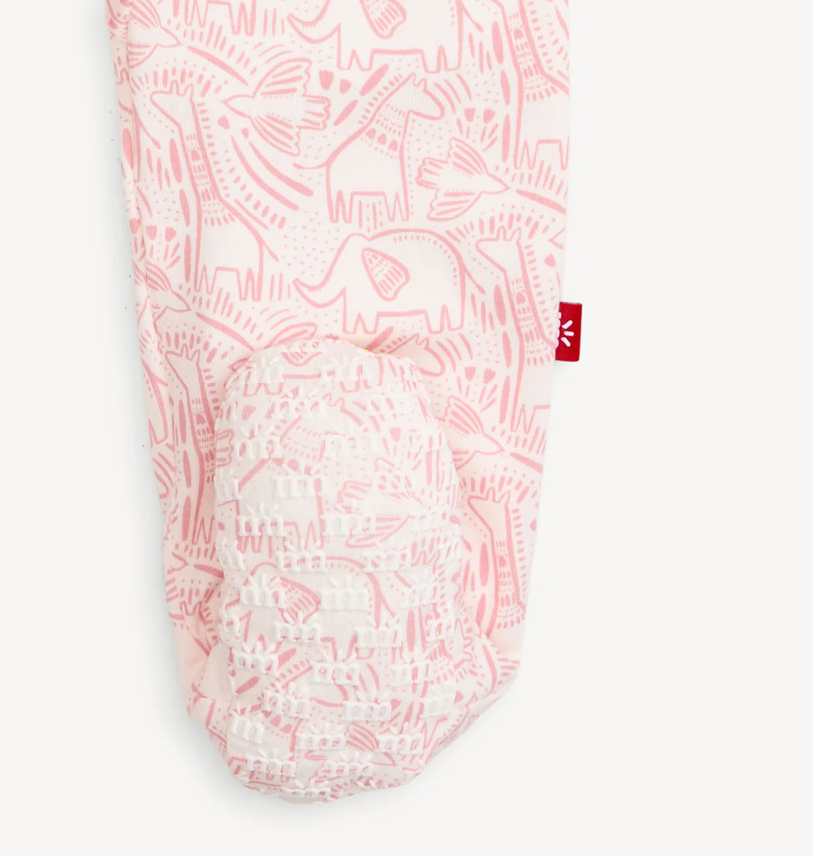 Girls Pink Herds of A Feather Magnetic Modal Footie