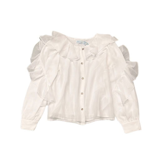 Abel and lula crude long sleeved ruffle top