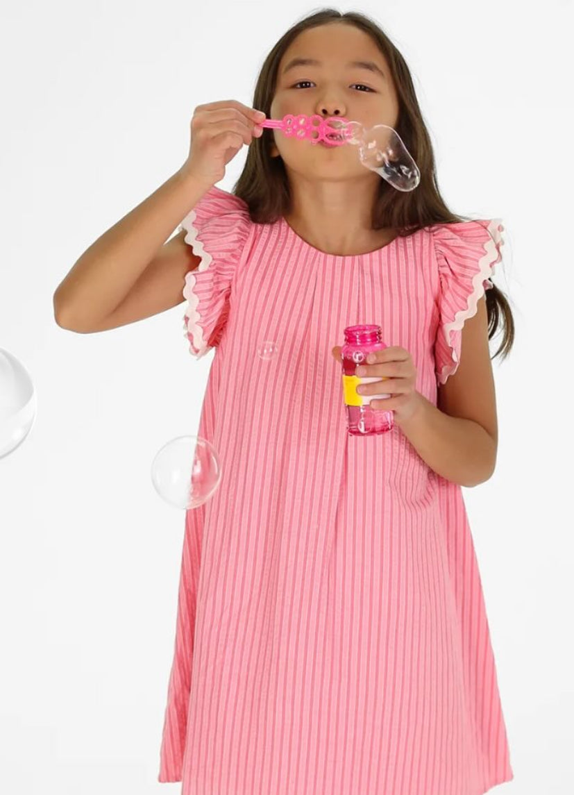 Wila Double Pink Seersucker Dress