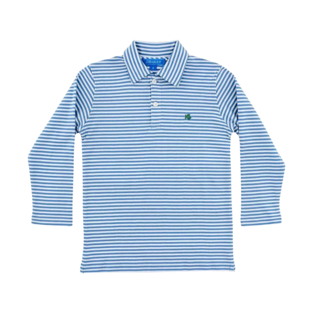 Bailey Boys Long Sleeved Striped Polo