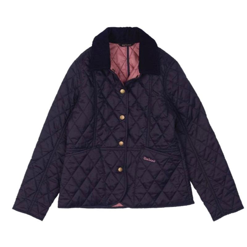 Barbour Girls Navy Summer Liddesdale Quilted Jacket