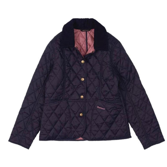 Barbour Girls Navy Summer Liddesdale Quilted Jacket