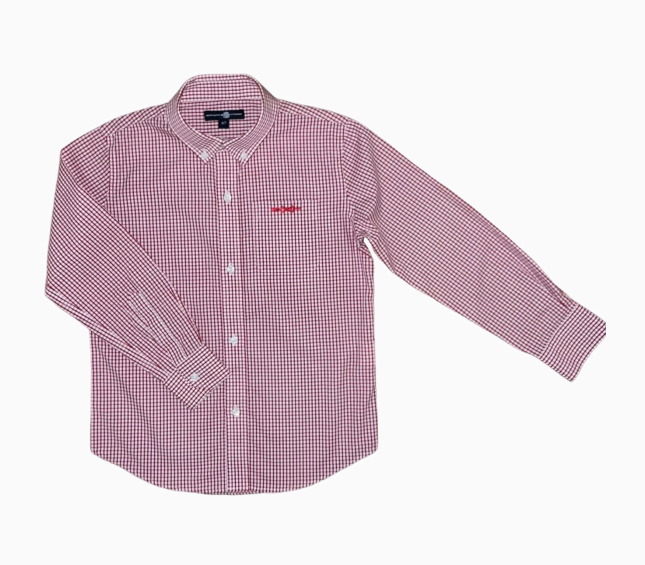 Brown Bowen Arrow River Street Red Gingham Button Down