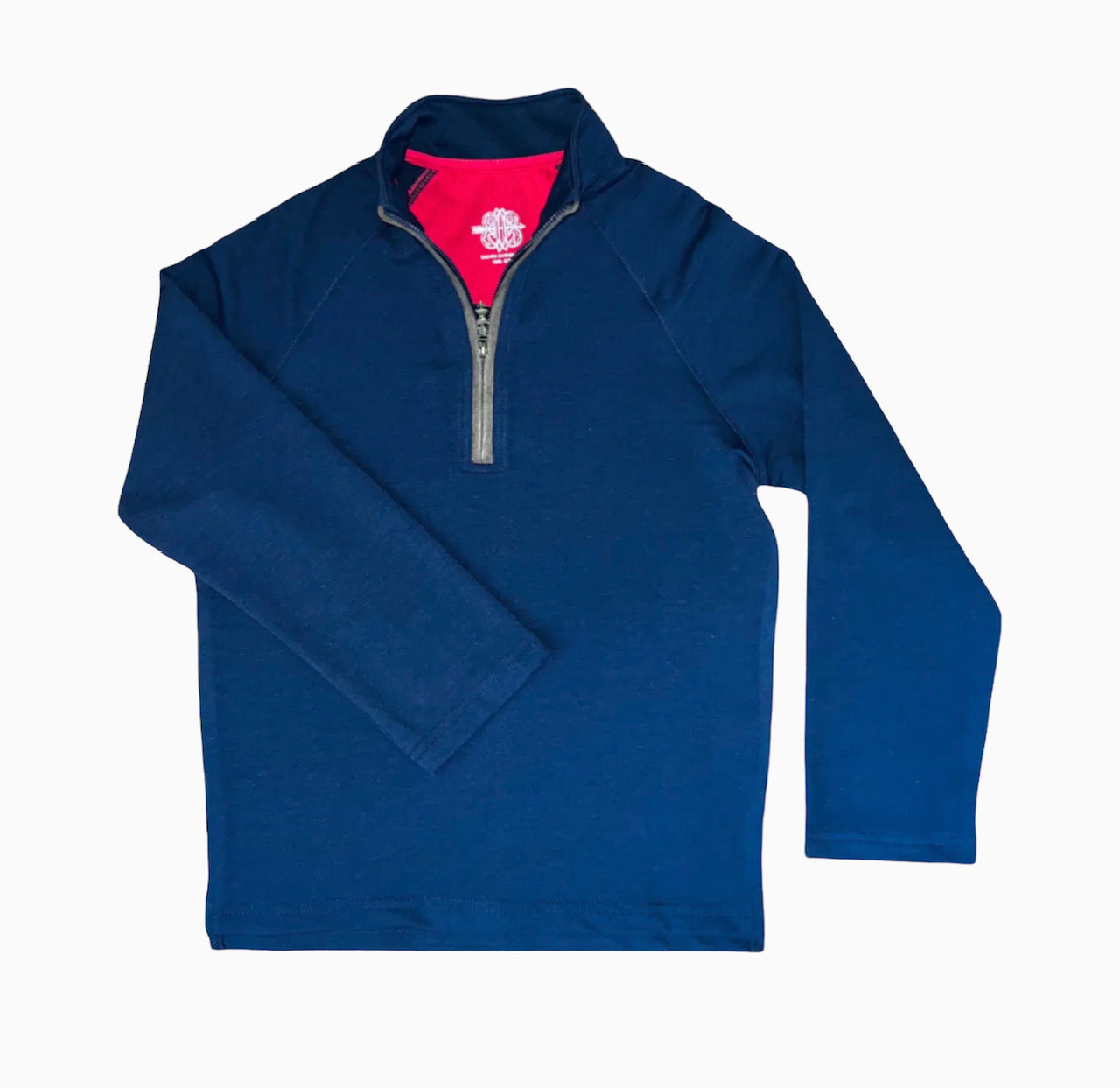 Brown Bowen Bulls Bay Blue Habersham Half Zip Pullover