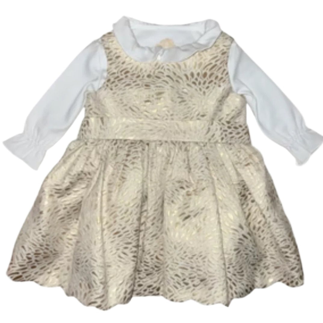 Brown Bowen Gold Leaf Anna Twirl Dress