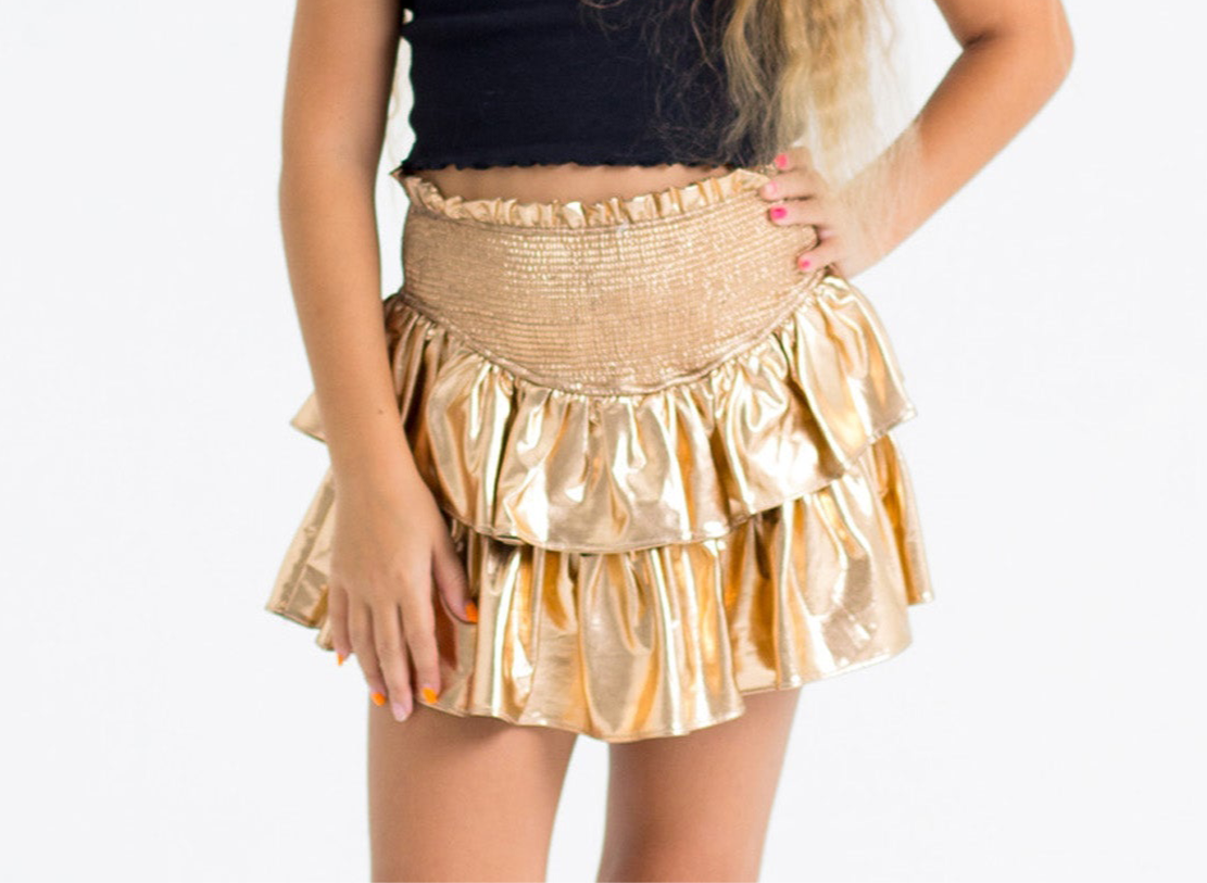 Brookie Bronze Tween Skort