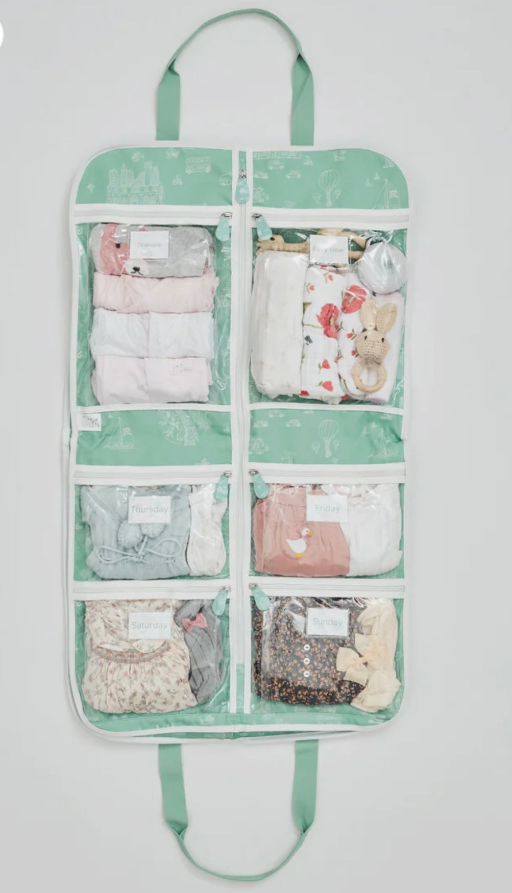 Bitty Green Travel Bag