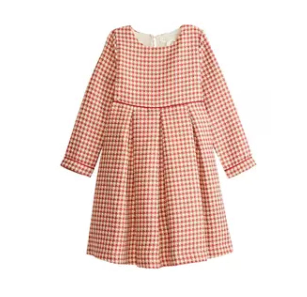 Red Houndstooth Dress