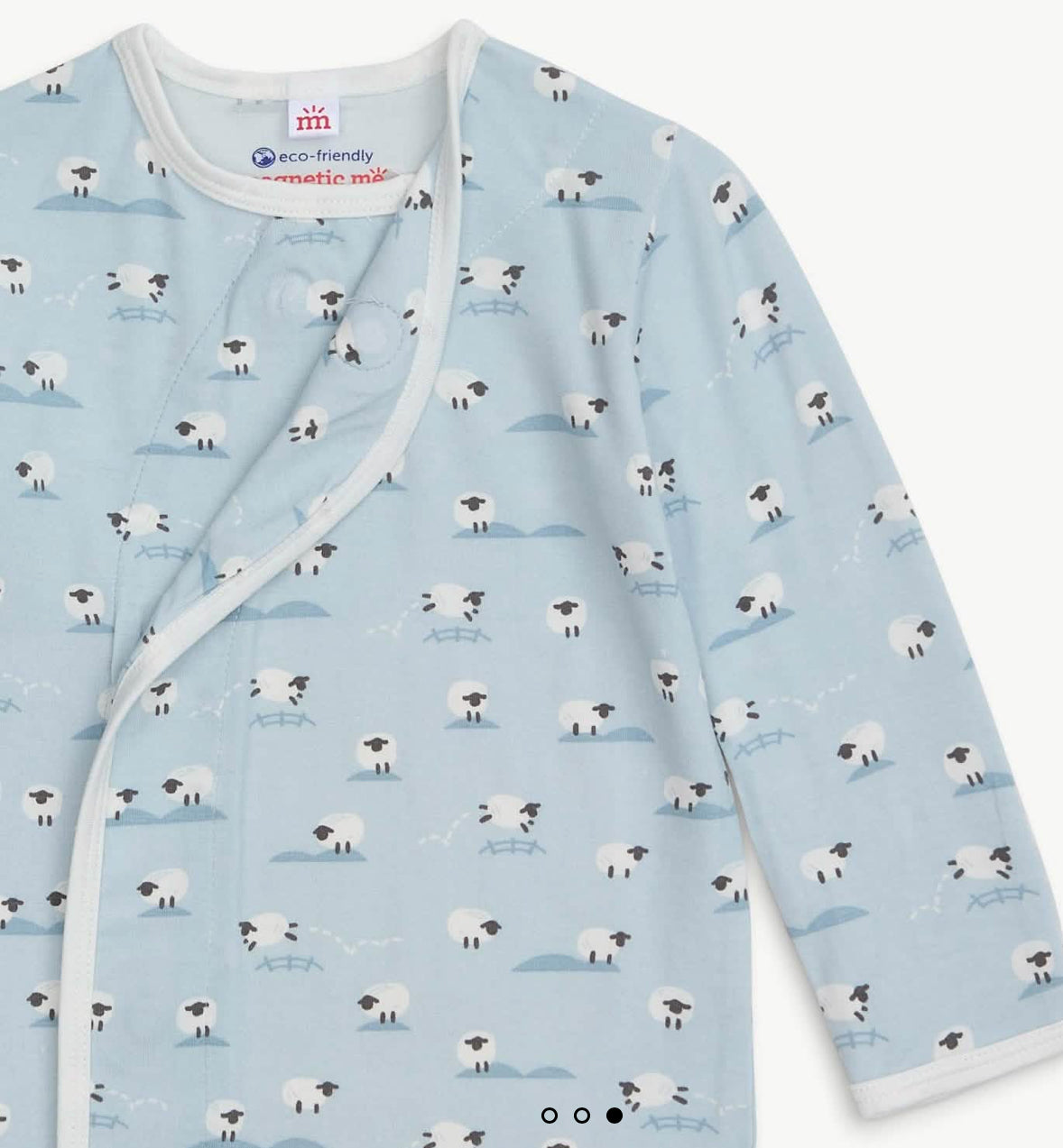 Baby Blue Baa Baa Sheep Magnetic Gown & Hat Set