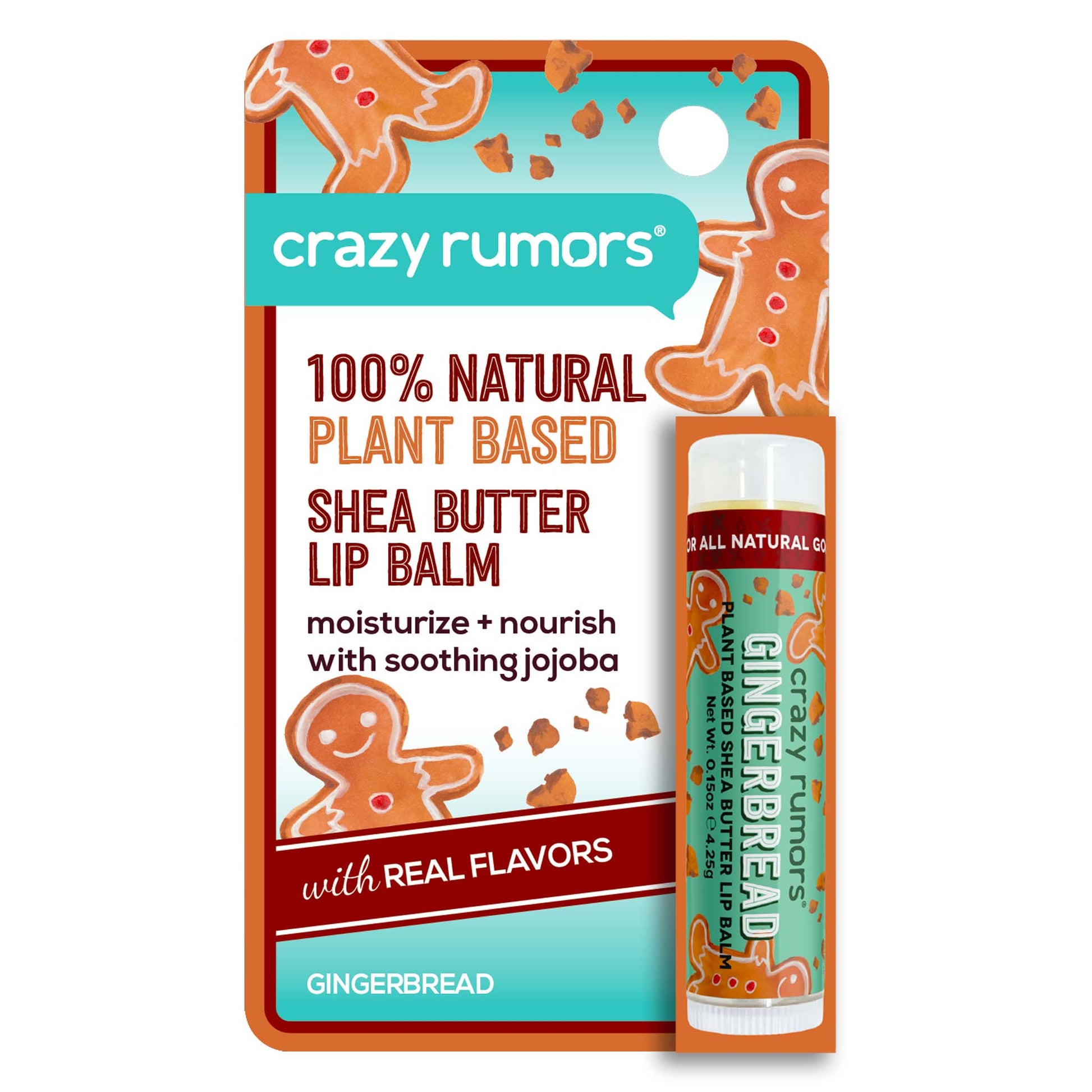 Crazy Rumors Gingerbread Shea Plant Based Lip Balm
