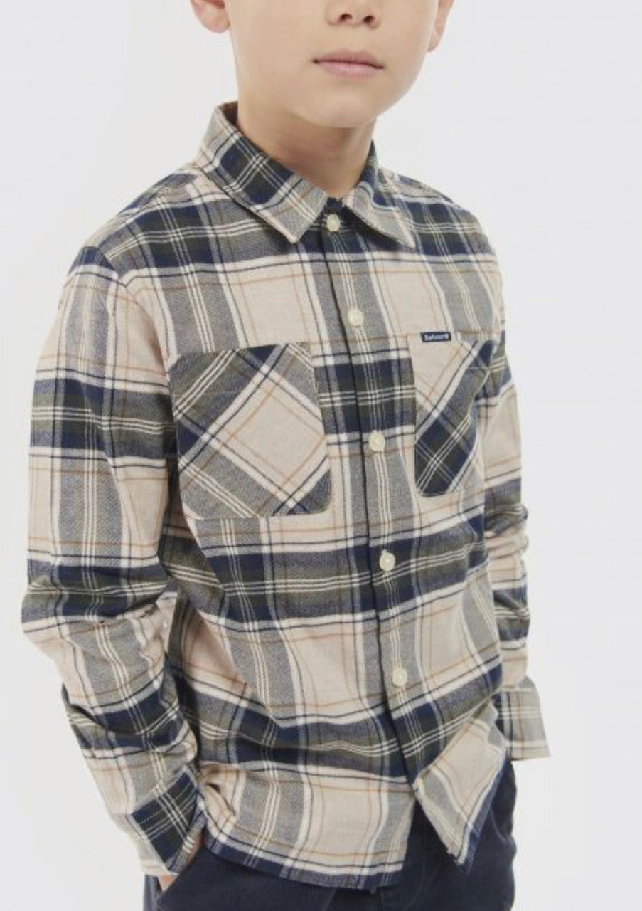 Barbour Boys Betsom Flannel Plaid Shirt