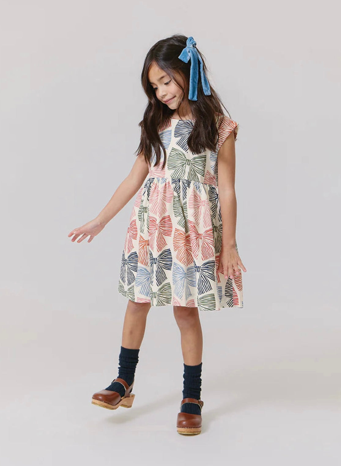 Adaline Multi Striped Bows Dress